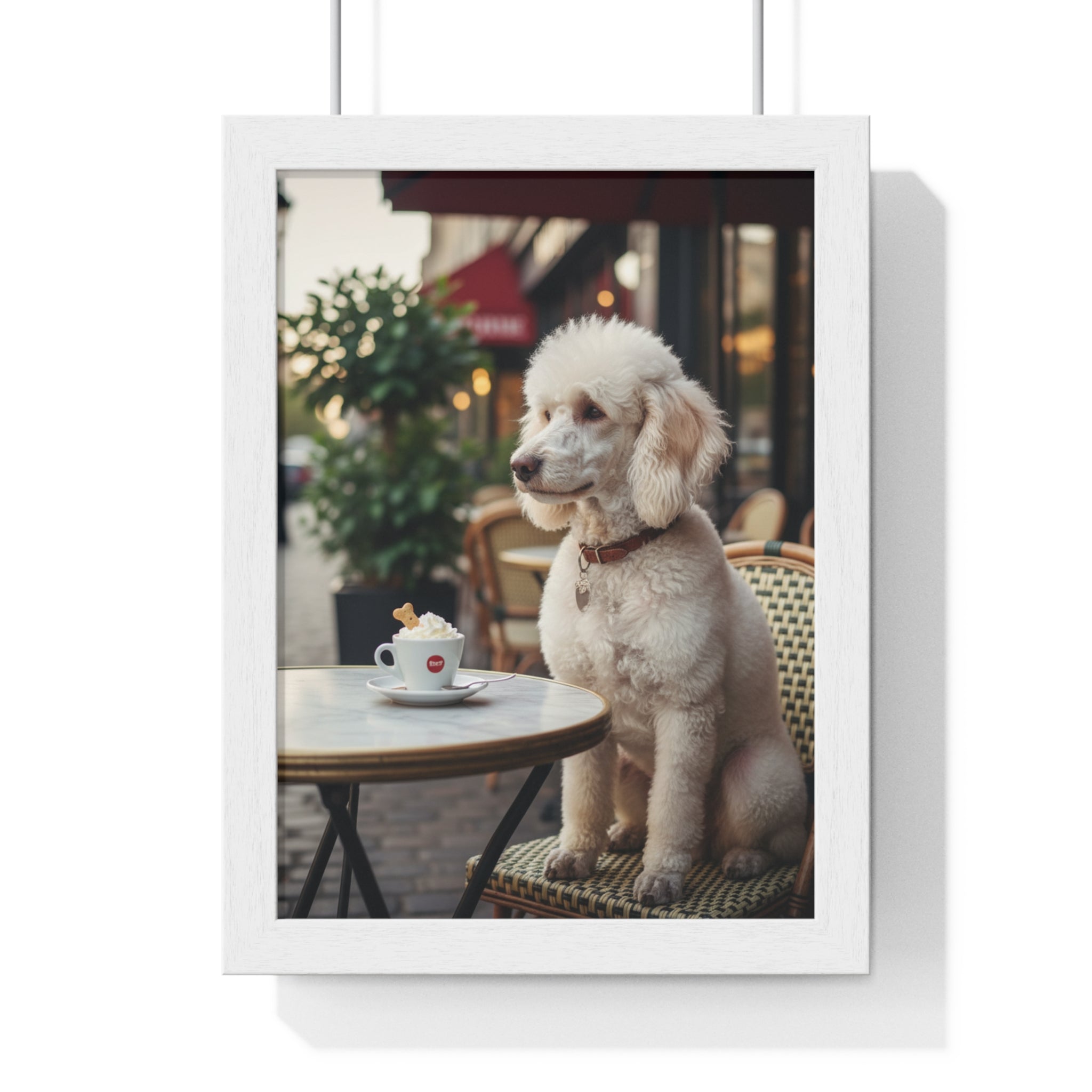 Charming Dog Portrait Poster, Home Decor, Animal Art, Pet Lover Gift, Wall Art Print, Coffee Shop Vibe
