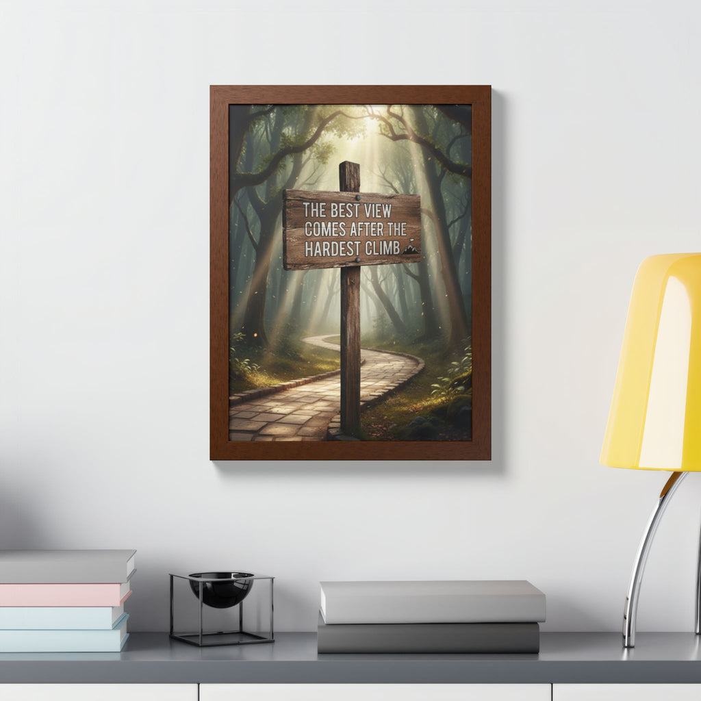Inspirational Wall Art Poster, Home Decor, Motivational Gift, Nature Print, Office Wall Decor, Hiking Themed Decor