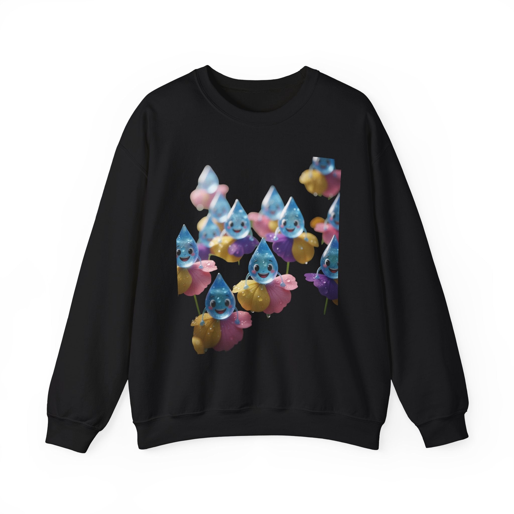 Rainy Day Unisex Sweatshirt, Promise Raindrops Jumper, Weather Lover Pullover, Cozy Crew Neck Top, Gift for Nature Enthusiasts