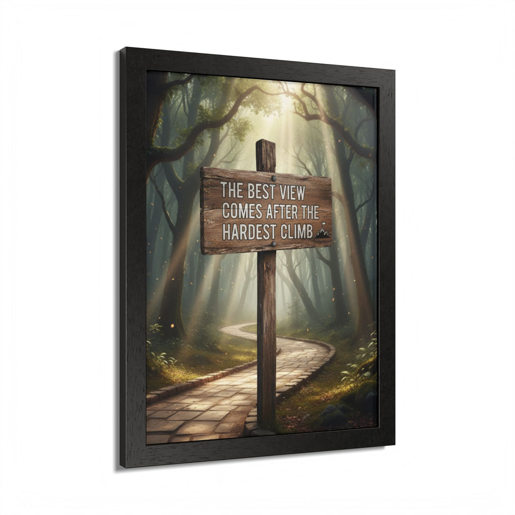 Inspirational Wall Art Poster, Home Decor, Motivational Gift, Nature Print, Office Wall Decor, Hiking Themed Decor