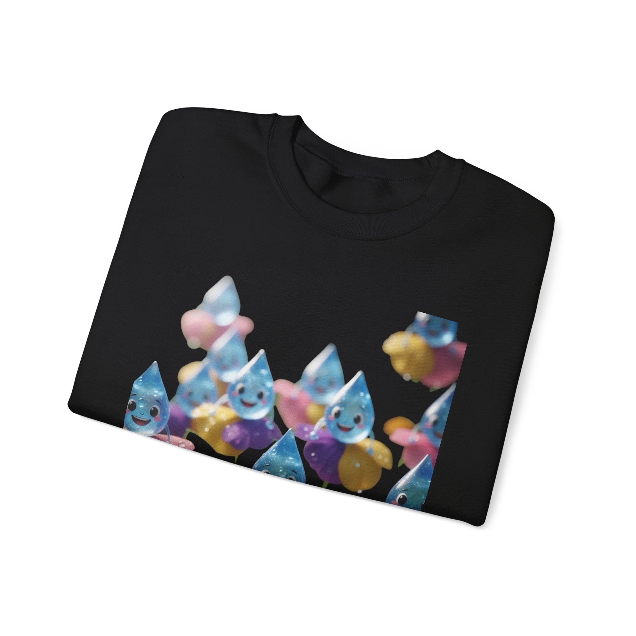 Rainy Day Unisex Sweatshirt, Promise Raindrops Jumper, Weather Lover Pullover, Cozy Crew Neck Top, Gift for Nature Enthusiasts