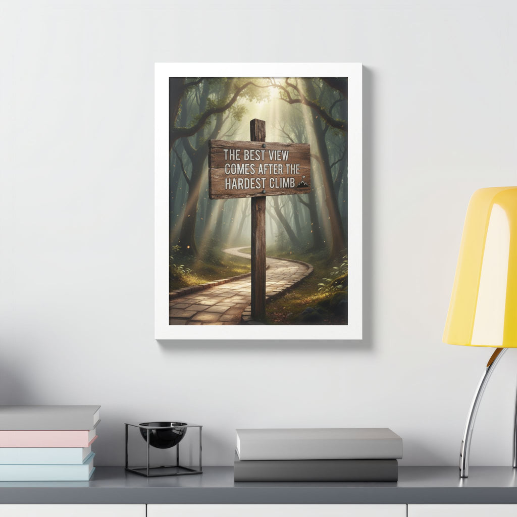 Inspirational Wall Art Poster, Home Decor, Motivational Gift, Nature Print, Office Wall Decor, Hiking Themed Decor