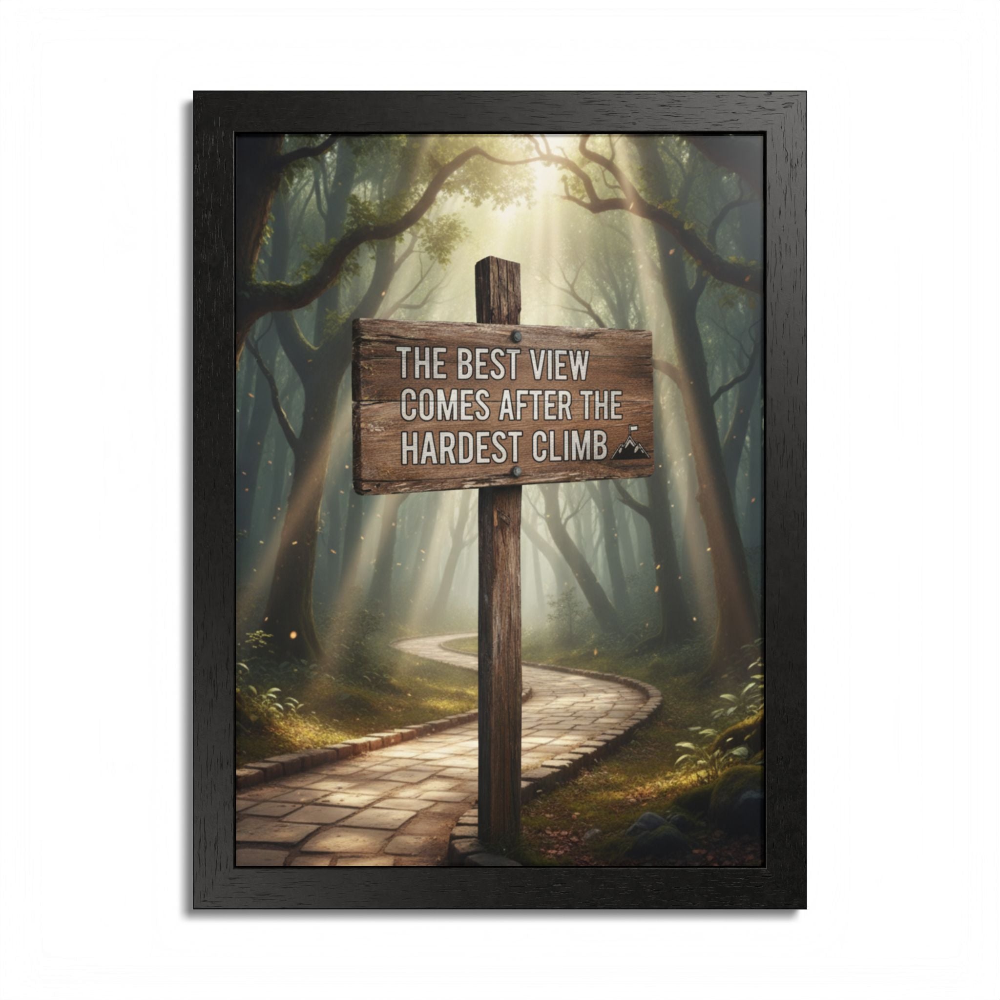 Inspirational Wall Art Poster, Home Decor, Motivational Gift, Nature Print, Office Wall Decor, Hiking Themed Decor