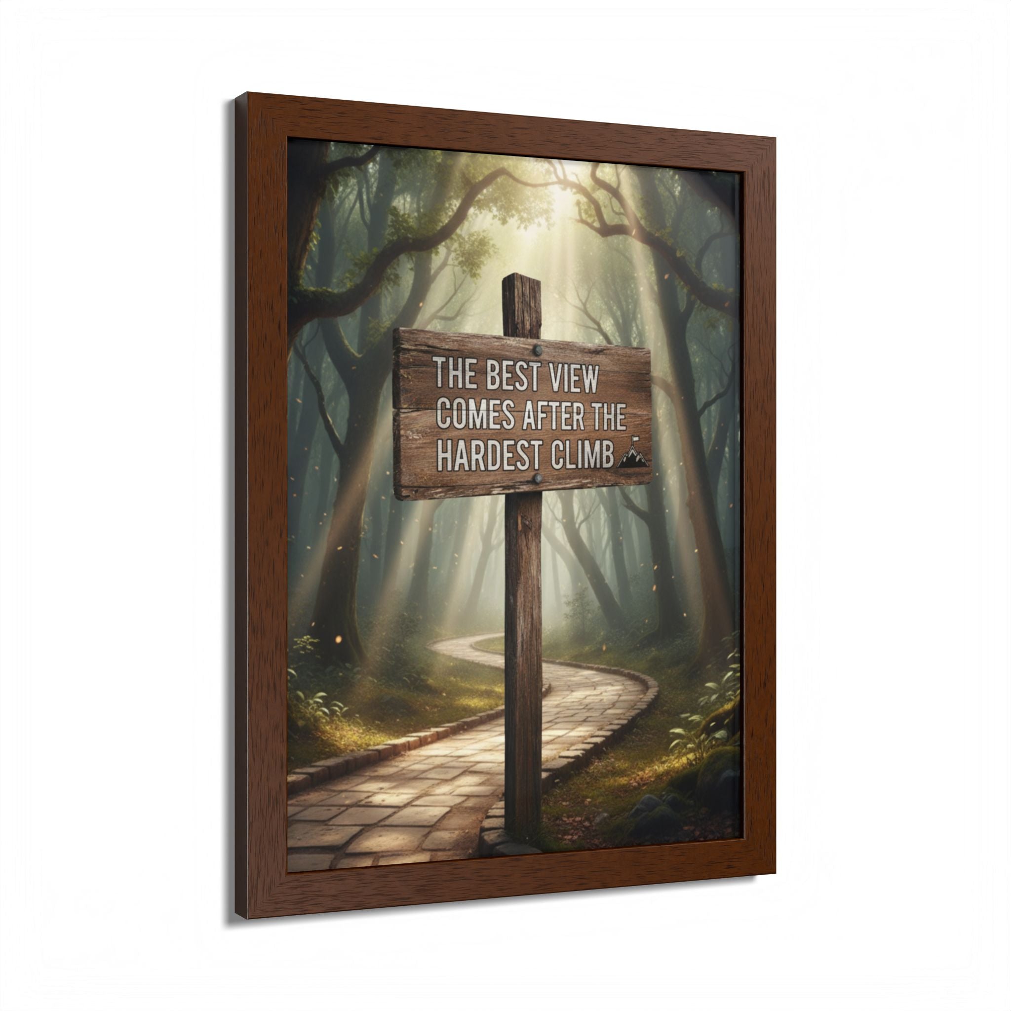 Inspirational Wall Art Poster, Home Decor, Motivational Gift, Nature Print, Office Wall Decor, Hiking Themed Decor