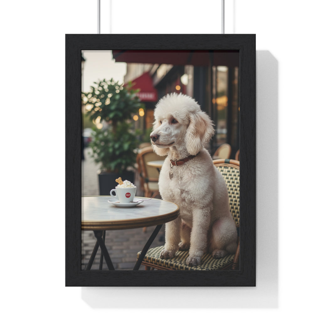 Charming Dog Portrait Poster, Home Decor, Animal Art, Pet Lover Gift, Wall Art Print, Coffee Shop Vibe