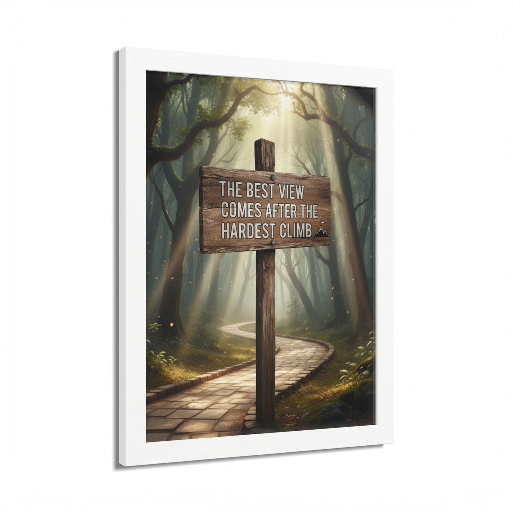 Inspirational Wall Art Poster, Home Decor, Motivational Gift, Nature Print, Office Wall Decor, Hiking Themed Decor