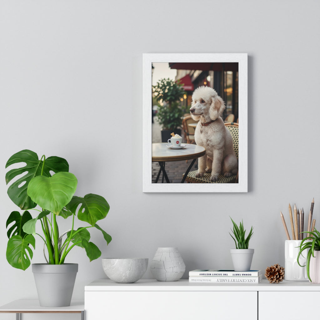 Charming Dog Portrait Poster, Home Decor, Animal Art, Pet Lover Gift, Wall Art Print, Coffee Shop Vibe